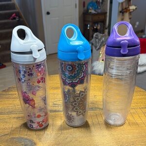 Tervis Set of Three Colorful Tumbler Bottles
